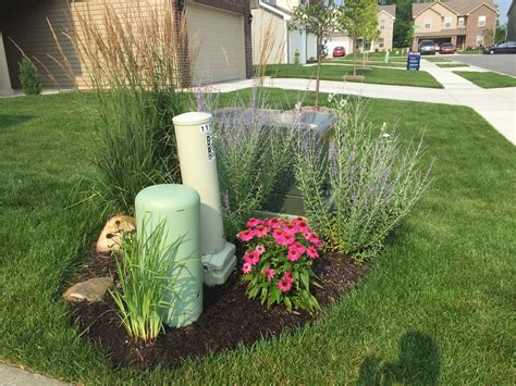 how to hide an electrical box in yard|underground utility box hack.